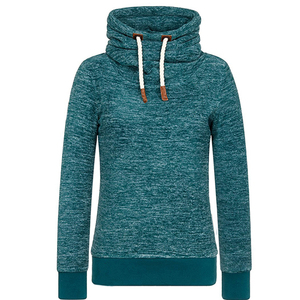 Unisex Knitted Turtleneck Pullover Sweatshirt Solid Color Regular Fit Autumn Casual Wear - Product Image 1