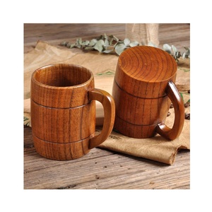 Mug en bois fait main, tasse à café en bois massif, finition naturelle, design rustique, vaisselle écologique pour la maison - Product Image 1