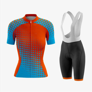Maillot de Ciclismo de Manga Corta para Mujer, Transpirable, Ropa de Ciclismo OEM ODM Personalizada, Conjuntos de Trajes de Ciclismo de Montaña y Carretera 20226 - Product Image 4