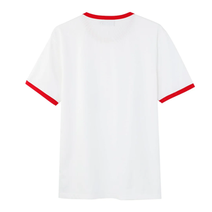 T-shirt personnalisé avec logo en lettres grecques pour homme, 100% coton, col rond, col contrasté, manches courtes, tee-shirt de sport uni, unisexe, OEM - Product Image 3