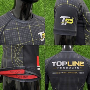 Rashguard BJJ personnalisé sans kimono, manches courtes, compression, impression par sublimation, séchage rapide, adulte unisexe MOD 04 - Product Image 4
