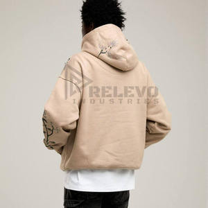 Sweat à capuche personnalisé pour homme, broderie personnalisée, sweat à capuche en polaire d'hiver uni, 100% coton polaire, manches longues, vêtement d'extérieur en polaire chaud et moelleux - Product Image 6