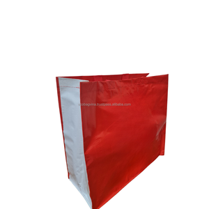 Bolso de mano tejido ecológico impreso con logotipo personalizado, material PP reutilizable para mujer, bolso de playa de compras con mango promocional perfecto - Product Image 5