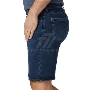 Pantalones Cortos de Mezclilla Casuales para Hombre de Alta Calidad, 100% Algodón, Cintura Media, Transpirables, de Secado Rápido, Servicio OEM - Product Image 3