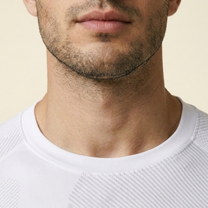 Men's Quick Dry <b>Compression</b> Sport <b>Shirt</b> Half Sleeve Solid Front Logo Sporty Slim Fit O-Neck Workout Top - Product Image 6