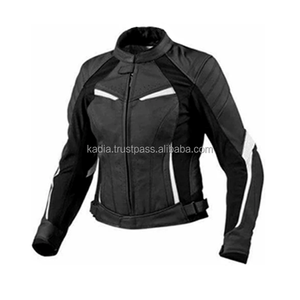Ladies Leather Motorbike Track Racing Suit Black/White Two Piece CE Certified Armoured Protected Women's Motorcycle Riding Suit - Product Image 2