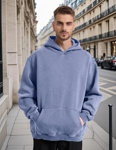 Sweat à capuche surdimensionné pour homme, tailles 3XL, 4XL, 5XL, en molleton épais, coupe ample, 100% coton, tricoté, respirant, séchage rapide, idéal pour l'été - Product Image 3