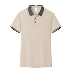 Polo respirant pour homme à manches courtes, séchage rapide, en soie glacée, avec logo brodé personnalisé, uniforme de travail d'été, fabriqué en Chine (OEM) - Product Image 4