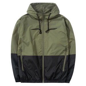 Online Wholesale Lightweight Hooded Color Block Windbreaker <b>Jacket</b> Waterproof Outdoor Sports <b>Zip</b> <b>Up</b> <b>Jacket</b> For Men - Product Image 1