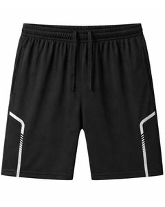 Mens Blue Quick Dry Sports T Shirt And Black Shorts <b>Set</b> Breathable Gym Wear Running Training Fitness Athletic Activewear Outfit - Product Image 2