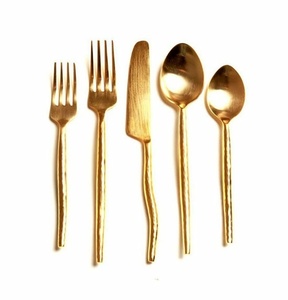 Premium Luxury Stainless Steel Metal Cutlery Set Elegant <b>Flatware</b> Collection For Fine Dining Homes Hotels And Restaurant Use - Product Image 3