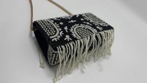 Elegant Fashion Square Beaded Fringe Shoulder Bag Embroidered Evening Purse for <b>Wedding</b> Party Cocktail and Events - Product Image 4
