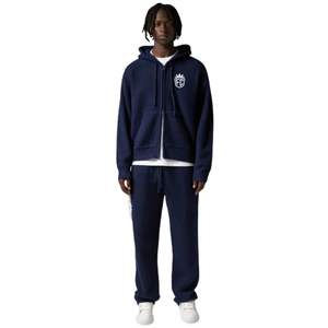 Sudadera con Capucha y Cierre de Cremallera en Tejido Navy con Emblema, Sudadera Cómoda y Elegante para Hombre y Mujer, Perfecta para Uso Casual y Diario - Product Image 6