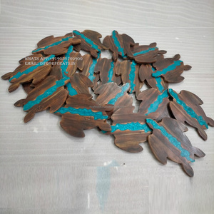 Tabla de cortar de madera de acacia de alta calidad, tabla de queso de tortuga epoxi de Río de resina, tabla de cortar de madera al por mayor - Product Image 4