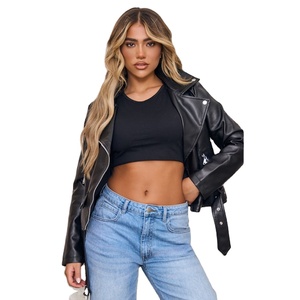 แจ็คเก็ตบอมเบอร์หนังวัวสำหรับผู้หญิงฤดูหนาว พร้อมโลโก้สั่งทำ ผ้าถักระบายอากาศ ดีไซน์ย้อมสีเรียบ - Product Image 1