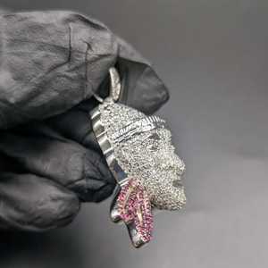 Colgante de Moissanita Personalizado con Cara de Conejo, Estilo Hip Hop Iced Out, Plata 925, Joyería Fina de Lujo, Colgantes y Dijes - Product Image 2