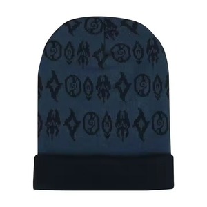 Wholesale Custom Logo Trendy Beanies <b>Hats</b> High Quality <b>Warm</b> Winter Plain Dyed Knitted Beanies <b>Hats</b> - Product Image 4