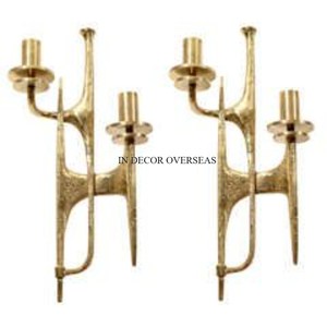 Candélabre en laiton en forme de corail doré, décoration d'intérieur, porte-bougie en métal durable, centre de table pour mariages et fêtes - Product Image 3