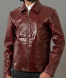 Chaqueta de Cuero Personalizada para Hombre, Resistente al Viento, para Uso Urbano en Invierno 2025 - Product Image 3