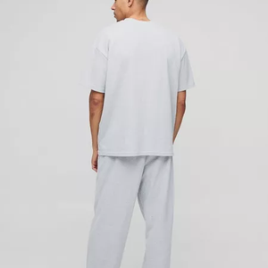 Camisetas Extra Grandes para Hombre en Gris Claro, Diseño 2026, Personalizables, con Hombros Caídos, Corte Holgado y Transpirable, Unisex - Product Image 5