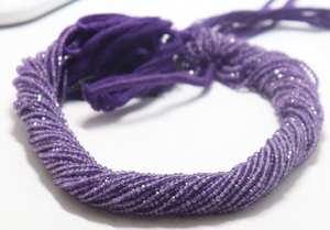 Cuentas facetadas de amatista africana natural AAA de 2 mm, micro cuentas facetadas de amatista para la fabricación de joyería, suministros al por mayor. - Product Image 3