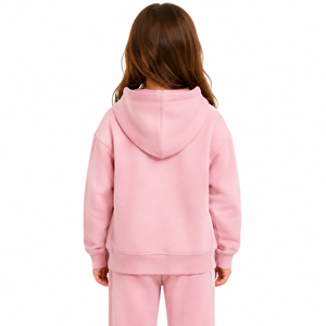 Sudadera con Capucha Rosa para Niñas, Sudadera Informal con Capucha para Niños, Sudadera de Manga Larga de Felpa Suave, Ropa de Moda Infantil - Product Image 6