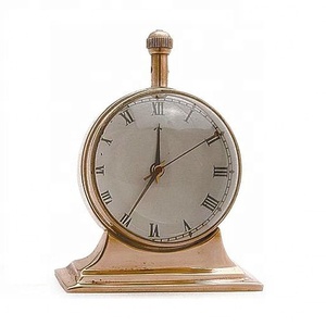 Horloge de bureau nautique au design antique Beau produit standard en gros Look vintage Boussole Design unique Bonne qualité - Product Image 2