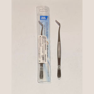 Pinzas de Precisión con Punta Serrada de Acero Inoxidable, Disponibles en Rectas y Curvas, Pulimentadas/Multicolores - Product Image 1