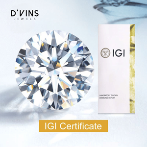 D'vins Jewels - Diamante Cultivado en Laboratorio de 1 Quilate, Corte Redondo, Claridad VVS-VS, Diamante CVD Suelto al por Mayor, Diamante de Fantasía Surat - Product Image 3
