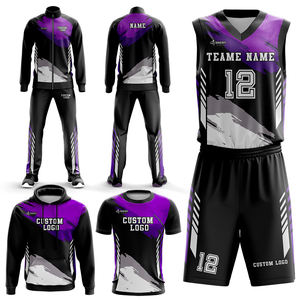 Uniformes de Baloncesto, Conjunto de Uniforme Personalizado con Impresión, Conjunto de Camiseta de Baloncesto de Último Diseño, Ropa de Baloncesto de Secado Rápido - Product Image 1