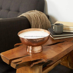Recipiente para velas de cobre estilo victoriano con patas y asas laterales de fundición – Recipiente de lujo herenciales para múltiples velas - Product Image 5