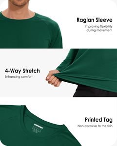 เสื้อแรชการ์ดแบบขายส่ง OEM ผลิตตามสั่ง ป้องกันรังสียูวี สำหรับทุกเพศ ผลิตจากโพลีเอสเตอร์แบบยืดหยุ่น เป็นมิตรต่อสิ่งแวดล้อม ผลิตจากโรงงาน รับผลิตแบบ OEM ขายส่ง - Product Image 3