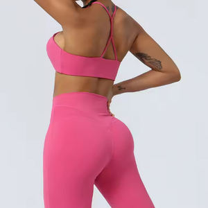 Conjuntos Deportivos de Yoga para Mujer, Leggings de Cintura Alta, Talla XL, Cintura Elástica, Spandex/Nylon, Ropa Deportiva al Por Mayor - Product Image 6