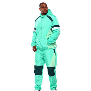 Ensemble de survêtement coupe-vent sportif léger et respirant à motif écossais pour hommes et garçons, avec logo personnalisé, service OEM - Product Image 2