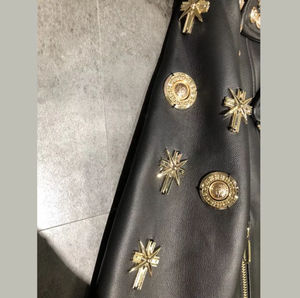 Nouvelles vestes en cuir unisexes personnalisées, élégantes, respirantes, coupe-vent, avec logo personnalisé sur le devant, marque personnalisée, hiver 2026 - Product Image 4