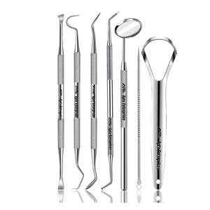 Herramientas Dentales Profesionales, Kit de Higiene Bucal, Estuche con Raspador de Dientes de Acero Inoxidable, Limpiador de Placa y Sarro - Product Image 2
