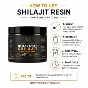 Résine de Shilajit d'Origine Montagneuse 15g Qualité Premium Résine Végétale Pure avec Acide Fulvique pour un Soutien Naturel à l'Énergie et à l'Endurance chez l'Homme - Product Image 4