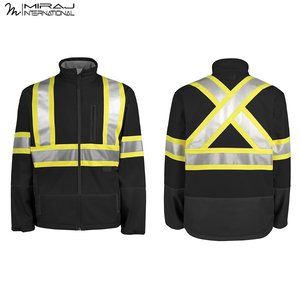 2026 <b>High</b> <b>Visibility</b> Reflective Safety Black Color Durable Outdoor Workwear <b>High</b> <b>Visibility</b> Reflective Tape Waterproof <b>Jackets</b> - Product Image 6