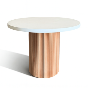 Mesa de Comedor Vandana Zentrix Falcon con Superficie de Microconcreto y Diseño Moderno Minimalista - Product Image 4