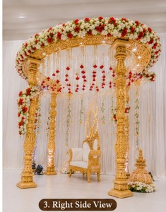 Mandap Tradicional Védico para Bodas Jain, Mandap Indio del Sur para Bodas de Lujo en Atlanta, EE. UU. - Product Image 4