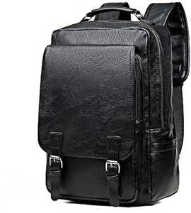 Mochila Clásica de Cuero con Solapa Frontal y Cierre de Hebilla, Diseño Duradero para Uso Diario - Product Image 2