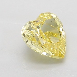 Diamante Suelto en Forma de Corazón, Color Amarillo Intenso, 2.01 Ct, Claridad VS1, Corte Excelente, Certificado, para Joyería de Lujo - Product Image 2