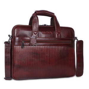 High Quality Full Grain Leather Laptop Bag 15 Inch Laptop <b>Briefcase</b> with Combination Lock Anti-Theft for Business - Product Image 4