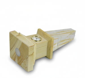 Reloj de Escritorio de Lujo con Obelisco de Jaspe - Reloj de Torre de Piedra Natural Hecho a Mano para Decoración Elegante de Oficina y Regalo Ejecutivo - Product Image 3