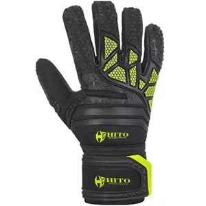 Gants de gardien de but de qualité supérieure avec impression en silicone au dos et contact de la paume avant, sangle attachée, design et couleur personnalisés - Product Image 6