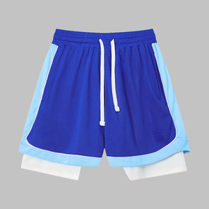 Shorts de sport en maille américaine pour l'été, pour hommes et femmes, amples, pour l'entraînement, le basketball, avec logo personnalisé - Product Image 5