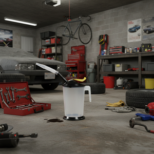 Botella de aceite industrial de 5.5 L con escala de medición, cubierta antipolvo y boquilla flexible, personalizable OEM/ODM Lkanne - Product Image 2