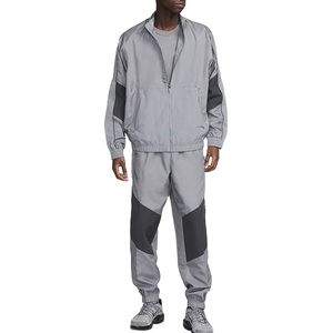 Conjunto Deportivo Ligero de Poliéster para Hombre, Diseño Color Block, Manga Larga, Cierre Frontal con Cremallera, Ropa Casual de Primavera - Product Image 1