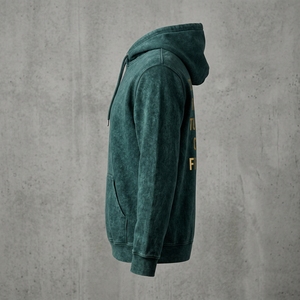 Sweat à capuche en coton pur 450 GSM, coupe oversize, délavé à l'acide, tendance pour homme, commandes en gros à prix compétitif - Product Image 4