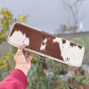 Estuche de Cuero de Vaca Resistente al Calor para Plancha de Pelo y Rizador, Organizador de Alta Calidad para Herramientas de Peinado - Product Image 3